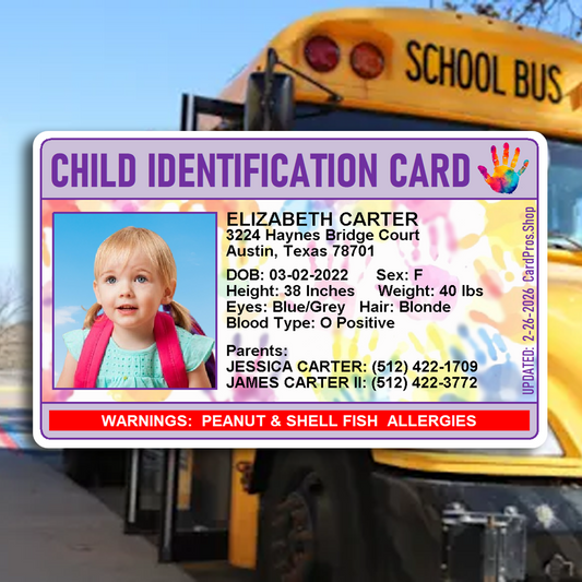 Child Identification Card