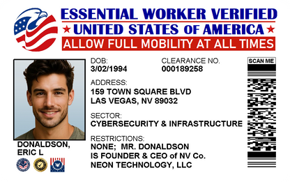 Essential Worker Verified ID Card